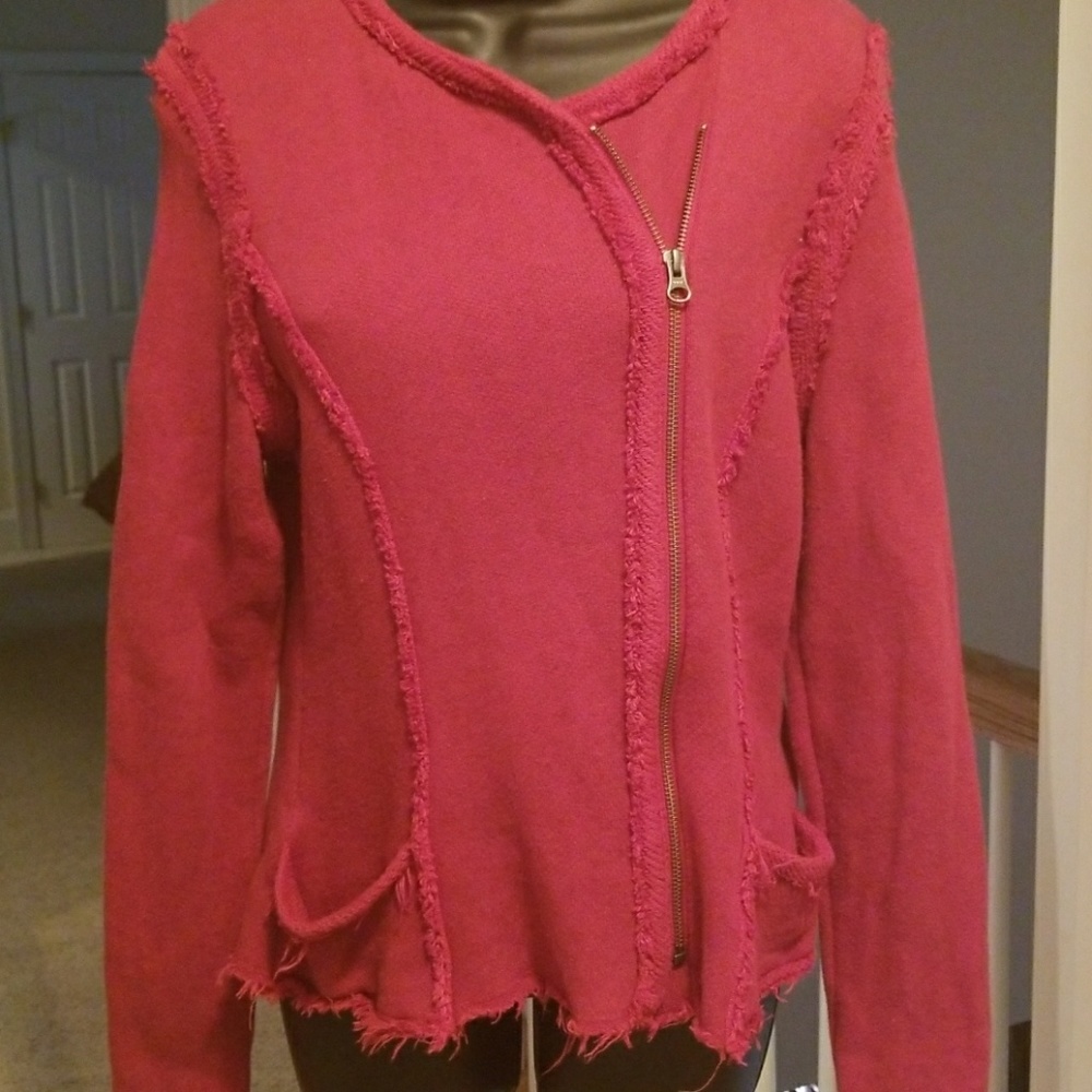 Side zip sweater